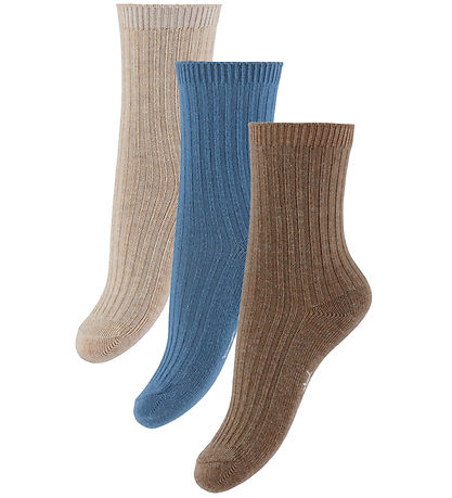 Konges Sløjd Socks - 3-Pack - Rib - Sleet Mix