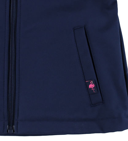 DYR-Cph Softshelljacke - Wilde Tiere - Navy Flamingo