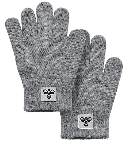 Hummel Gloves - 2-Pack - Knitted - HmlJr - Grey Melange