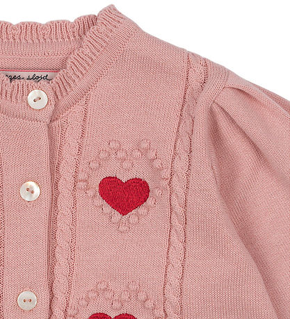 Konges Sløjd Cardigan - Prjónað - Soleil - Silfur Bleikt