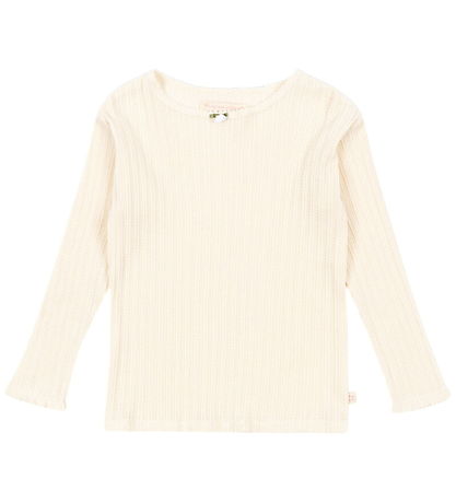 Konges Sløjd Blússa - Rib - Papin - Antique White M. Mynsturprjó