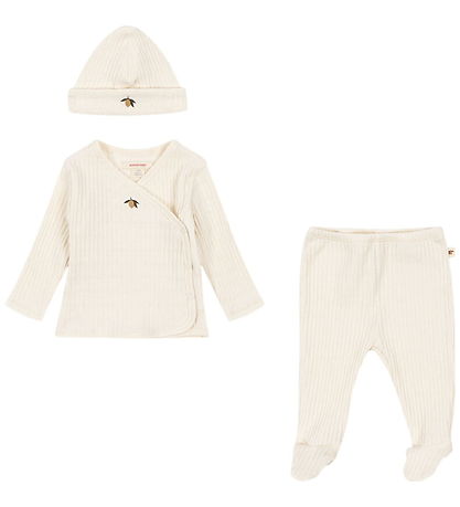 Konges Sløjd Set - Rib - Nia - Lemon w. Pointelle