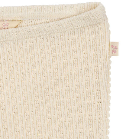Konges Sløjd Trousers - Rib - Papin - Antique White w. Pointelle