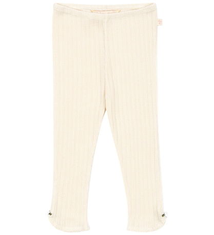 Konges Sløjd Trousers - Rib - Papin - Antique White w. Pointelle