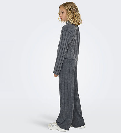 Kids Only Trousers - KogTessa - Dark Grey Melange