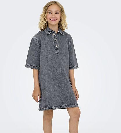 Kids Only Denim Dress - Cooker - Grey Denim