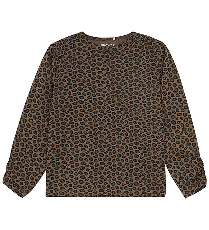 Minymo Blouse - AOP - Chocolate Chip