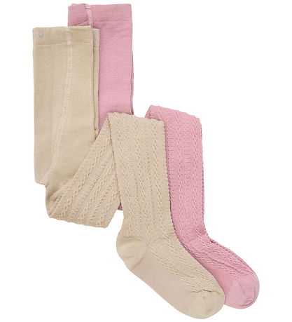 Minymo Strumpbyxor - 2-pack - Woodrose