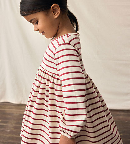 Lil' Atelier Dress - NmfLima - Turtledove/Red Dahlia