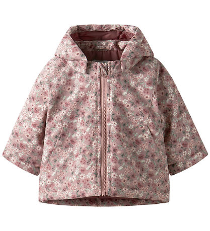 Name It Down Jacket - NbfMaxi - Woodrose/Flower