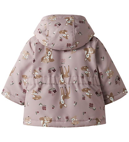 Name It Down Jacket - NbfMaxi - Violet Ice/BAMBI