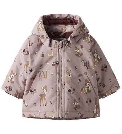 Name It Down Jacket - NbfMaxi - Violet Ice/BAMBI