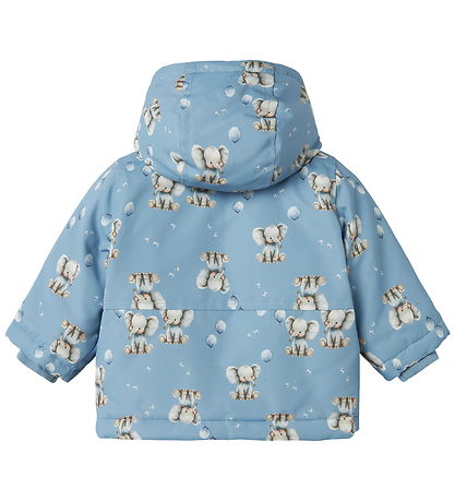 Name It Down Jacket - NbmMax - Rain Washed/Elephant