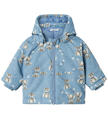 Name It Down Jacket - NbmMax - Rain Washed/Elephant