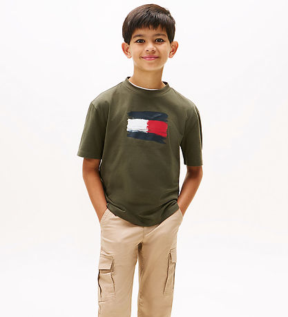 Tommy Hilfiger T-skjorte - Tinn Green