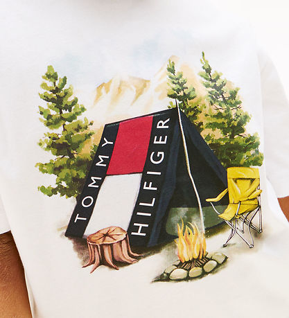 T-Shirt Tommy Hilfiger - Camp Tommy Imprimé - White