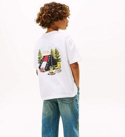 T-Shirt Tommy Hilfiger - Camp Tommy Imprimé - White