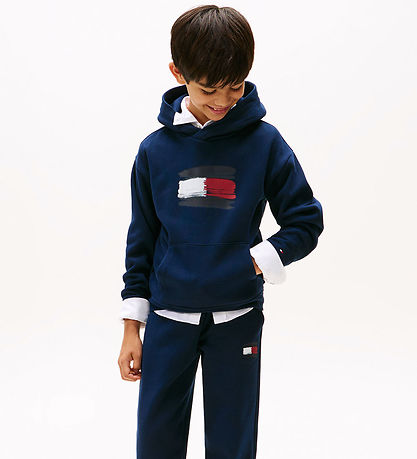 Tommy Hilfiger Hoodie - Flag - Dark Night Navy