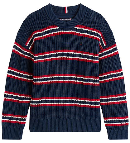 Tommy Hilfiger Blouse - Knitted - Dark Night Navy Multi Stripe