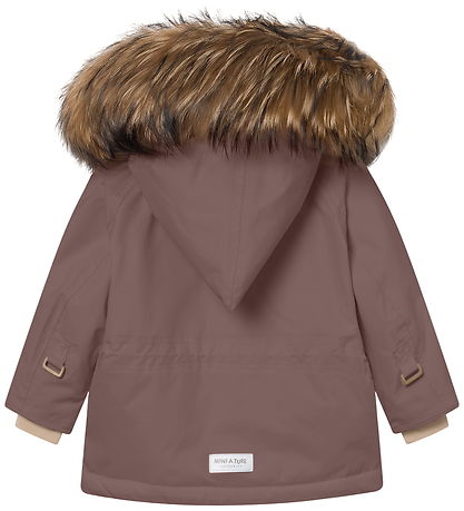 Mini A Ture Winter Coat - MatWang Fleece/Fur - Peppercorn Plum