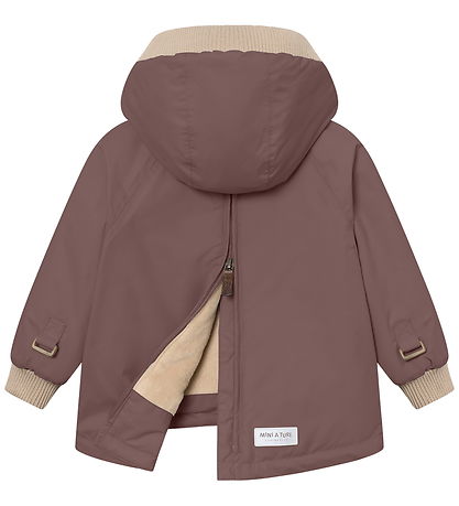 Mini A Ture Winter Coat - MatBaby Wen Fleece Anorak - Peppercorn