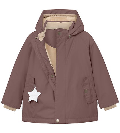 Mini A Ture Winter Coat - MatWally Fleece - Peppercorn Plum