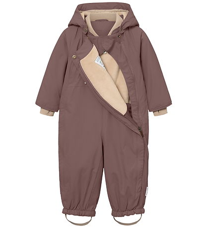 Mini A Ture Snowsuit - MatWisti Fleece - Peppercorn Plum