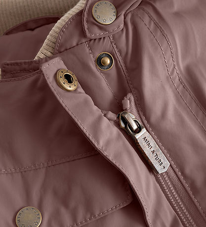 Mini A Ture Snowsuit - MatWisti Fleece - Peppercorn Plum