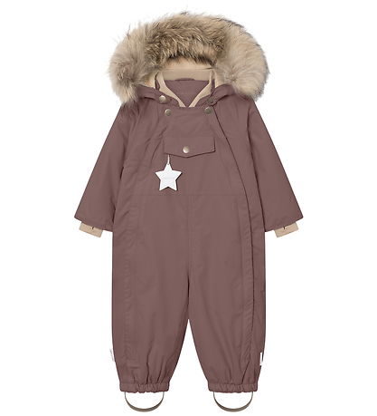 Mini A Ture Snowsuit - MatWisti Fleece/Fur - Peppercorn Plum