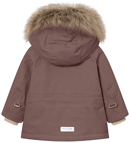 Mini A Ture Vinterjacka - MatWally Fleece/Päls - Pepparkorn Plum