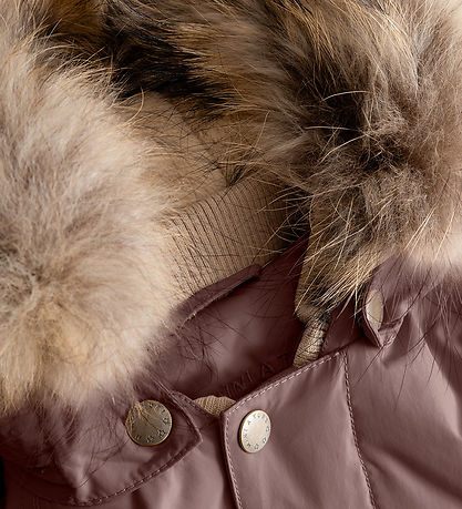 Mini A Ture Vinterjacka - MatWally Fleece/Päls - Pepparkorn Plum
