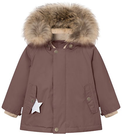 Mini A Ture Vinterjacka - MatWally Fleece/Päls - Pepparkorn Plum