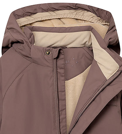 Mini A Ture Winter Coat - MatBriddine Fleece - Peppercorn Plum