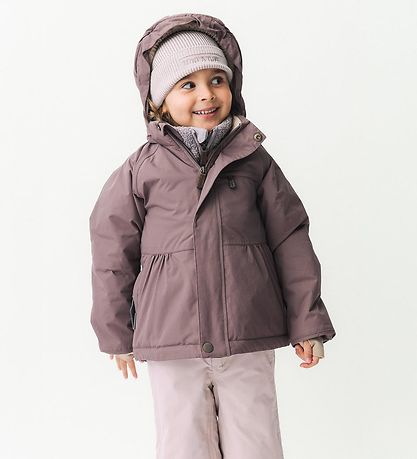 Mini A Ture Winter Coat - MatBriddine Fleece - Peppercorn Plum