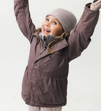 Mini A Ture Winter Coat - MatBriddine Fleece - Peppercorn Plum