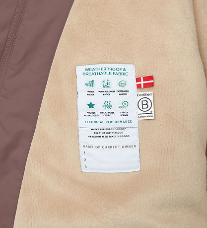 Mini A Ture Winter Coat - MatWang Fleece - Peppercorn Plum