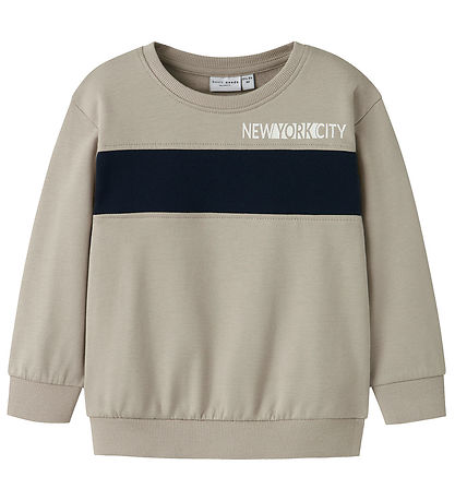 Name It Sweatshirt - NmmVance - Iceland Fossil w. Black