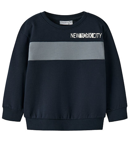 Name It Sweatshirt - NmmVance - Navy Blazer m. Hellblau