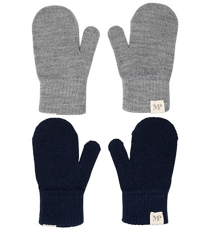 Moufles MP - Confortable - Laine - 2 Pack - Mix Light Grey/Farin