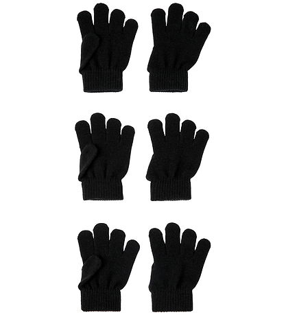 Gants Name It - Tricoté - 3 Pack - NknMagic - Noir