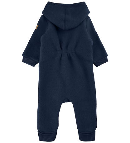 Mikk-Line Pramsuit w. Hood - Wool - Blue Nights