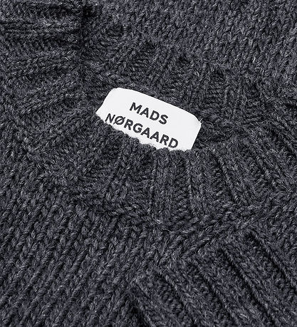 Mads Nørgaard Blouse - Gebreid - Houtskoolmelange/Nature Melange
