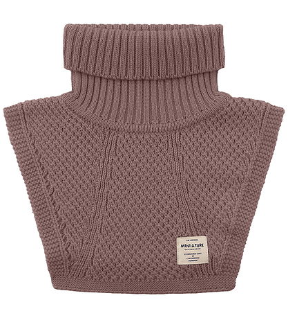 Mini A Ture Neck Warmer - Wool - MatTayler - Peppercorn Plum