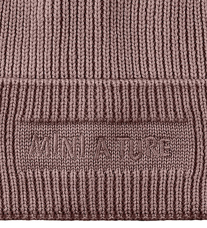 Mini A Ture Beanie - Wool - MatBoje - Peppercorn Plum