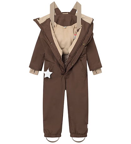 Mini A Ture Schneeanzug - MatWanni Fleece - Chestnut Brown