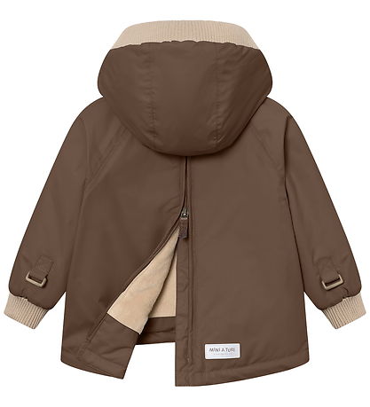 Mini A Ture Winter Coat - MatBaby Wen Fleece Anorak - Chestnut B