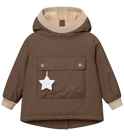 Mini A Ture Winter Coat - MatBaby Wen Fleece Anorak - Chestnut B