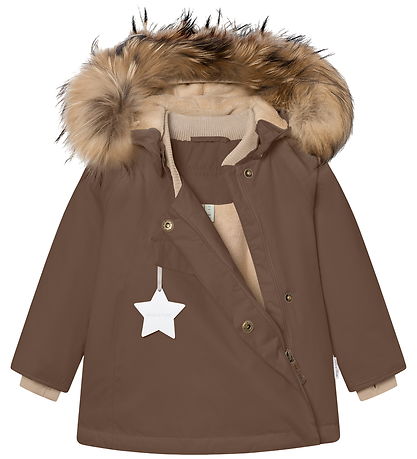 Mini A Ture Winterjacke - MatWang Fleece/Pelz - Chestnut Brown