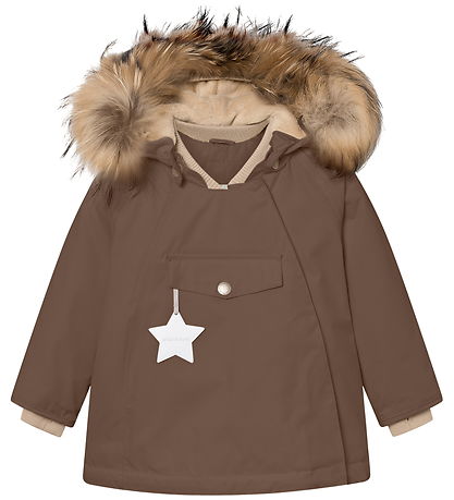 Mini A Ture Winterjacke - MatWang Fleece/Pelz - Chestnut Brown