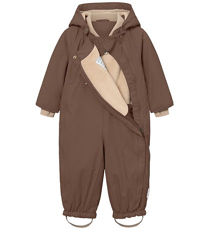 Mini A Ture Schneeanzug - MatWisti Fleece - Chestnut Brown